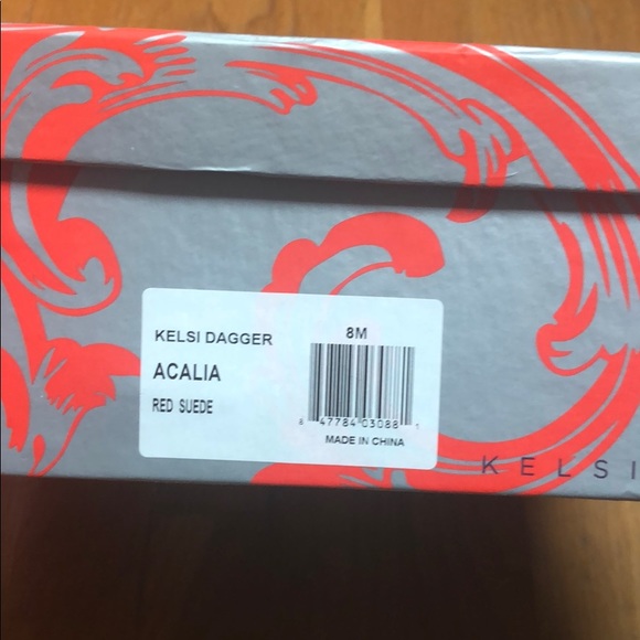 Kelsi Dagger Red Suede Booties- NWT - Picture 5 of 6